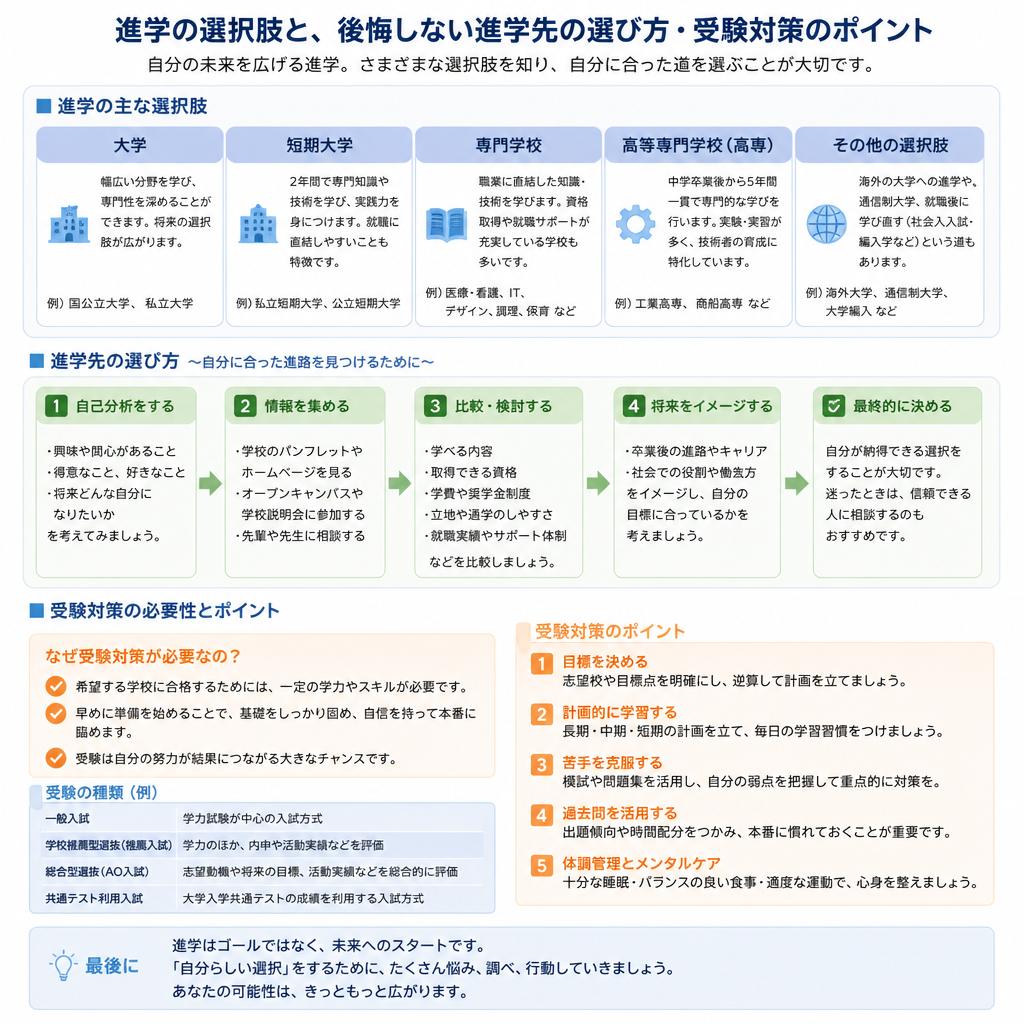 中学校の進学情報