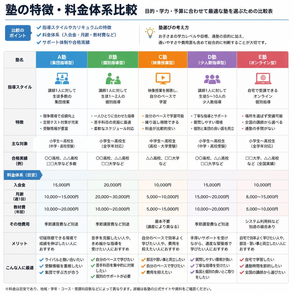 他塾との比較